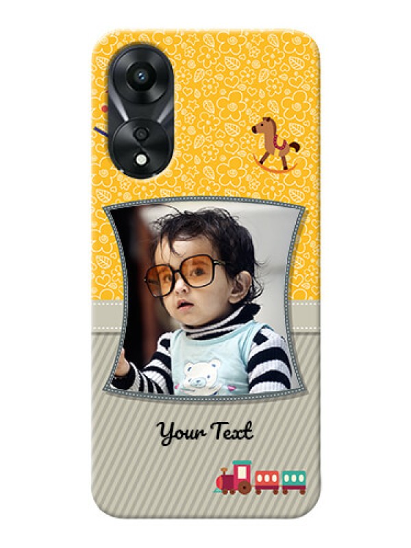 Custom Oppo A78 5G Mobile Cases Online: Baby Picture Upload Design