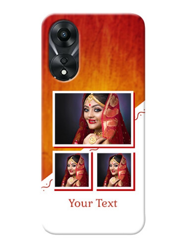 Custom Oppo A78 5G Personalised Phone Cases: Wedding Memories Design 
