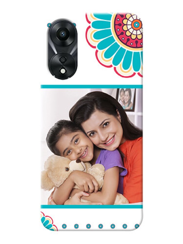 Custom Oppo A78 5G custom mobile phone cases: Flower Design