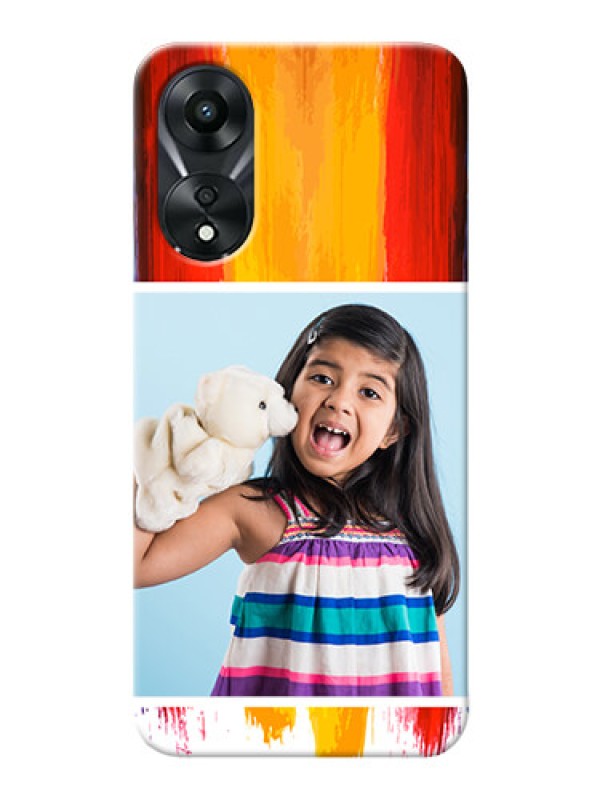 Custom Oppo A78 5G custom phone covers: Multi Color Design