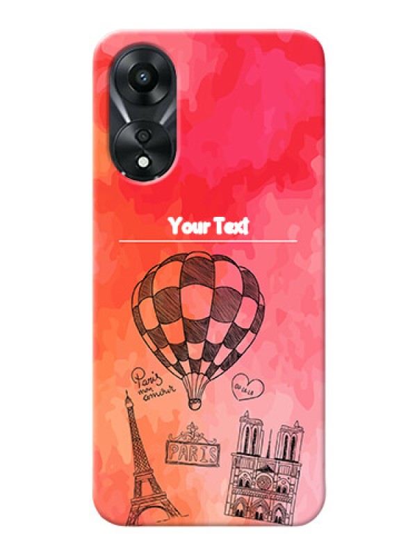 Custom Oppo A78 5G Personalized Mobile Covers: Paris Theme Design