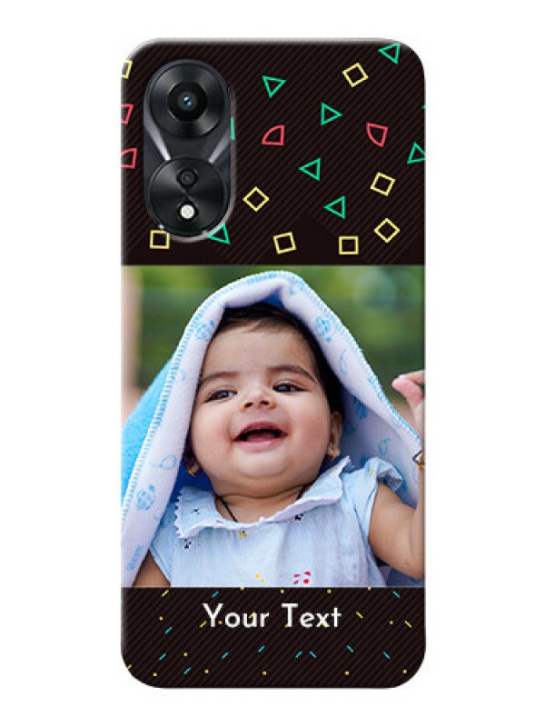 Custom Oppo A78 5G custom mobile cases with confetti birthday design