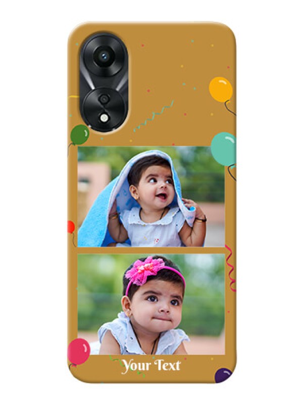 Custom Oppo A78 5G Phone Covers: Image Holder with Birthday Celebrations Design