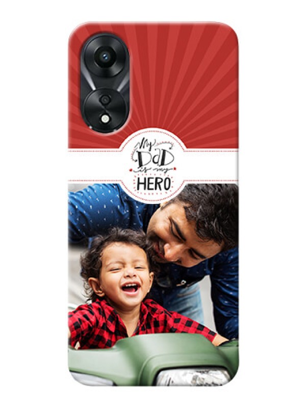 Custom Oppo A78 5G custom mobile phone cases: My Dad Hero Design
