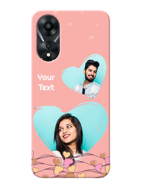 Custom Oppo A78 5G customized phone cases: Love Doodle Design