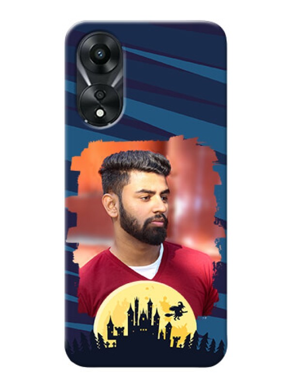 Custom Oppo A78 5G Back Covers: Halloween Witch Design 