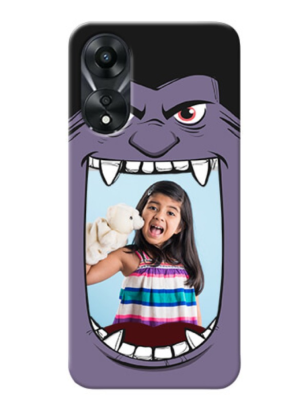 Custom Oppo A78 5G Personalised Phone Covers: Angry Monster Design