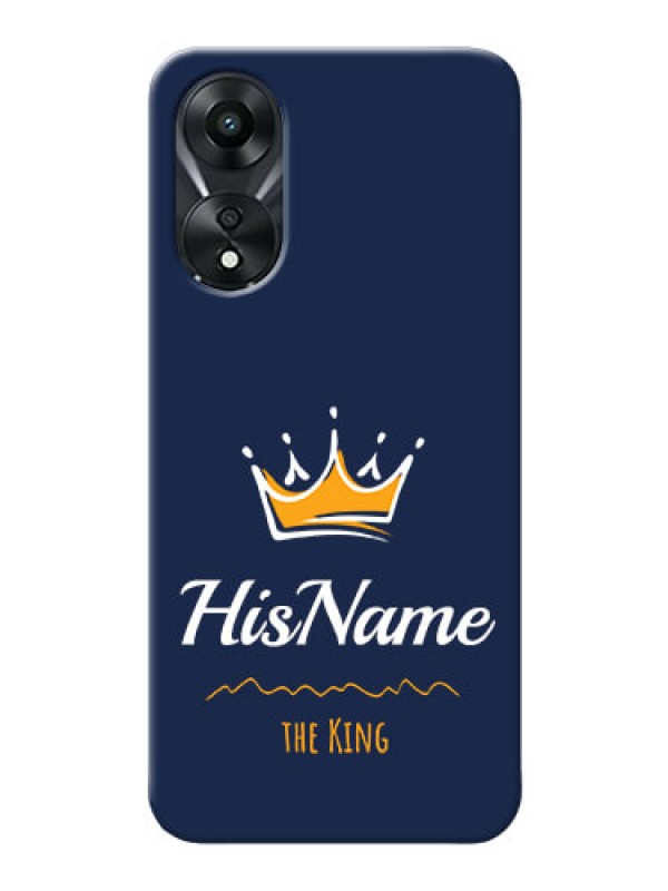 Custom Oppo A78 5G King Phone Case with Name