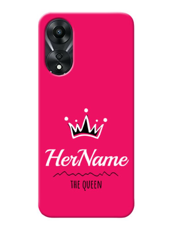Custom Oppo A78 5G Queen Phone Case with Name