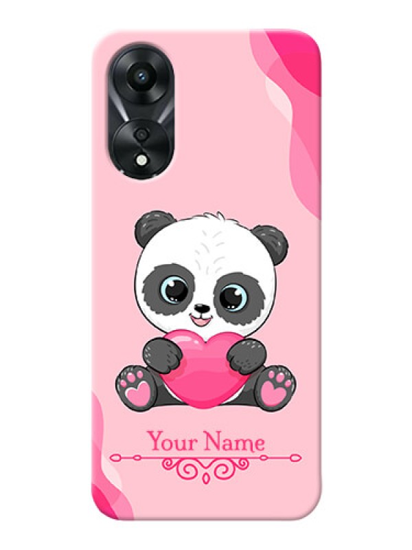 Custom Oppo A78 5G Mobile Back Covers: Cute Panda Design