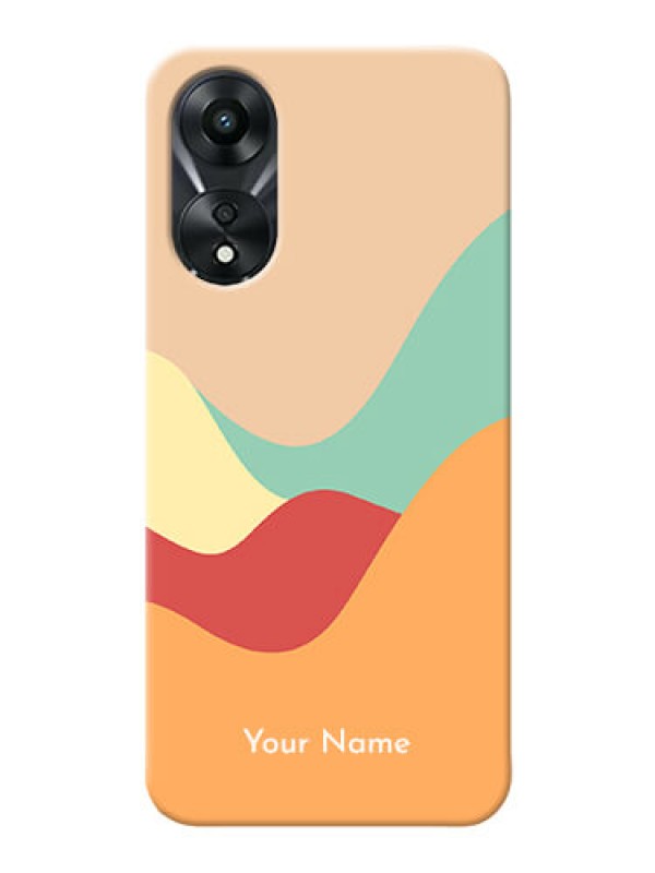 Custom Oppo A78 5G Custom Mobile Case with Ocean Waves Multi-colour Design