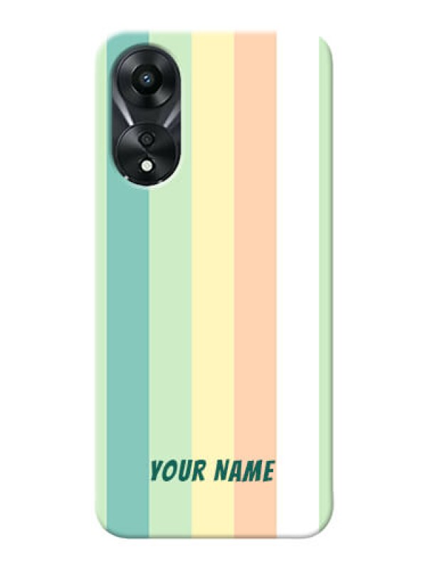 Custom Oppo A78 5G Back Covers: Multi-colour Stripes Design