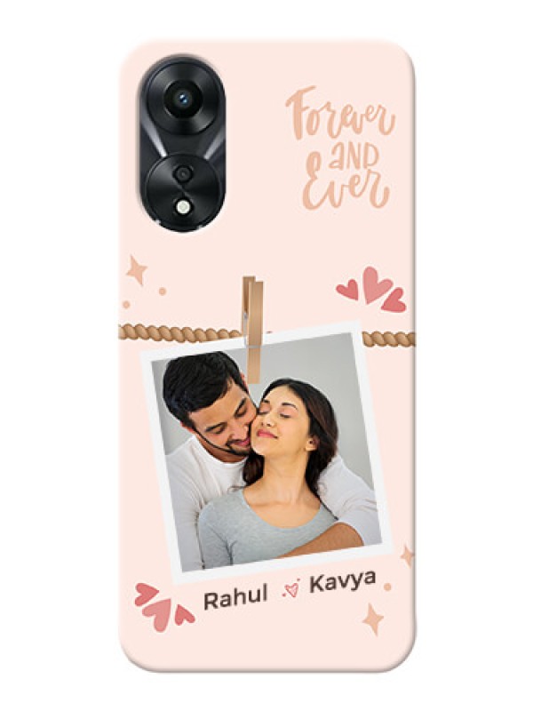 Custom Oppo A78 5G Phone Back Covers: Forever and ever love Design
