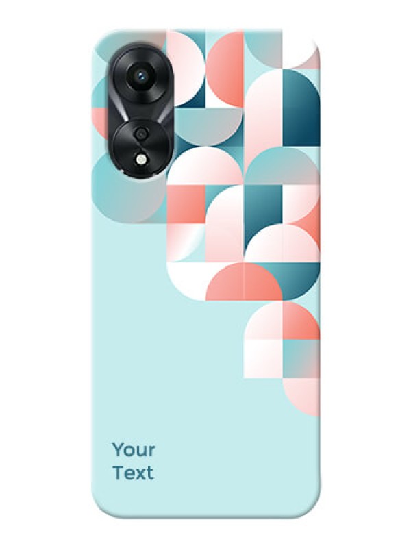 Custom Oppo A78 5G Back Covers: Stylish Semi-circle Pattern Design