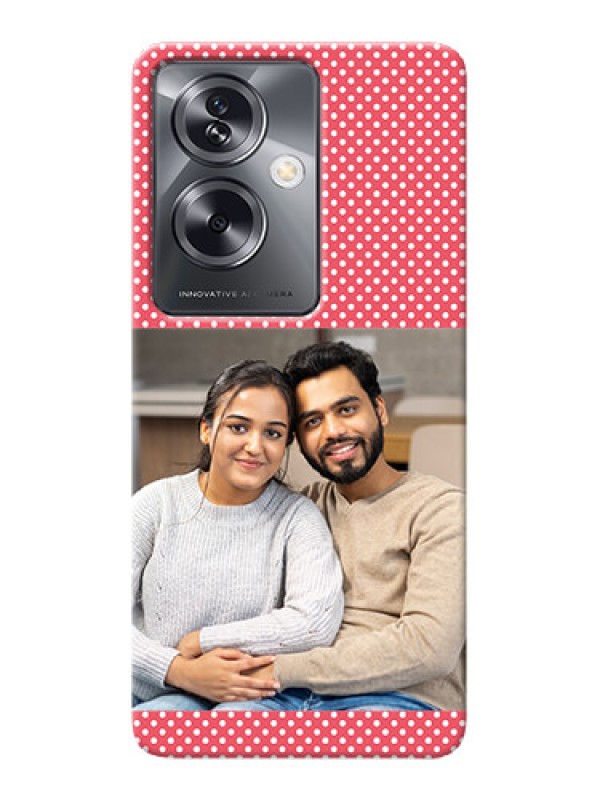 Custom Oppo A79 5G Custom Mobile Case with White Dotted Design