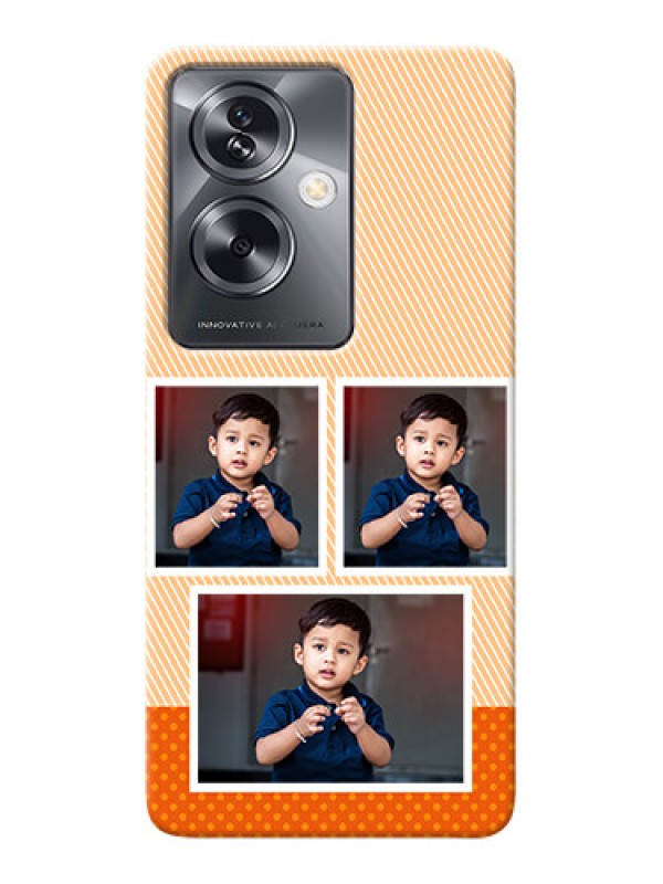 Custom Oppo A79 5G Mobile Back Covers: Bulk Photos Upload Design