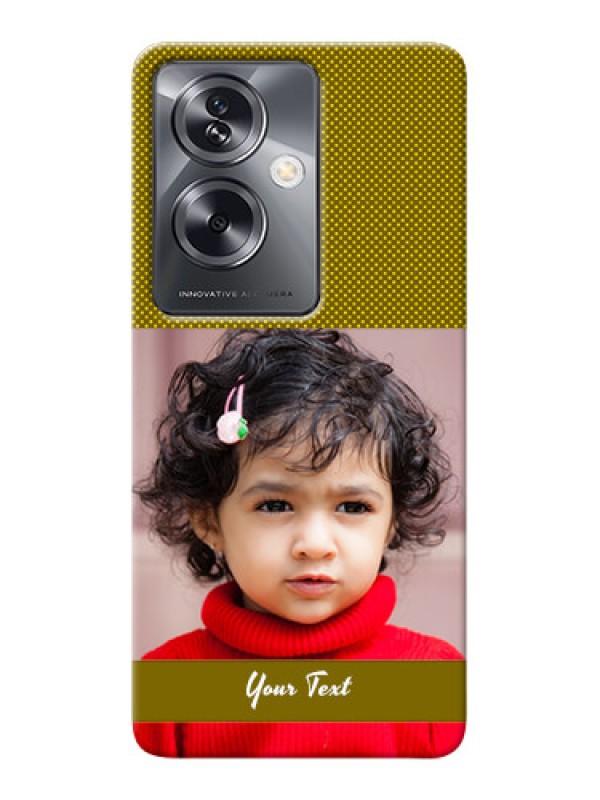 Custom Oppo A79 5G custom mobile back covers: Simple Green Color Design