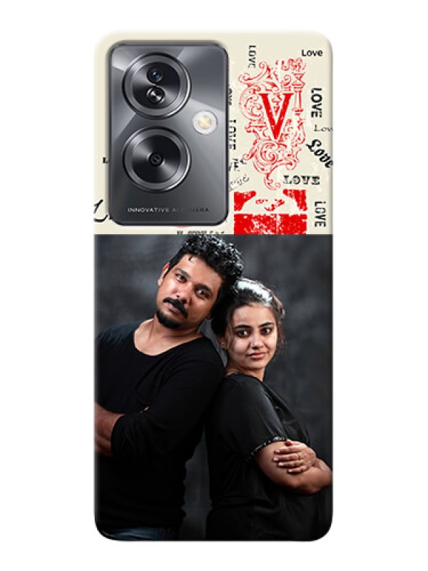 Custom Oppo A79 5G mobile cases online: Trendy Love Design Case