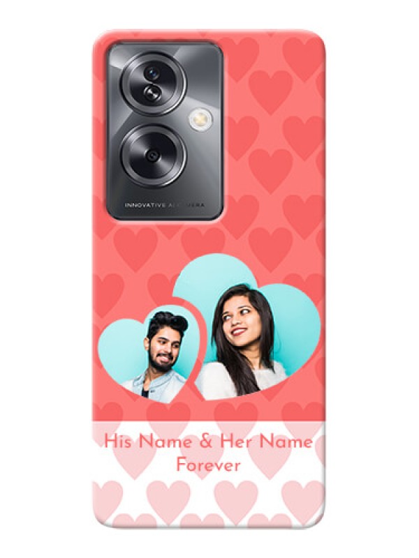 Custom Oppo A79 5G personalized phone covers: Couple Pic Upload Design