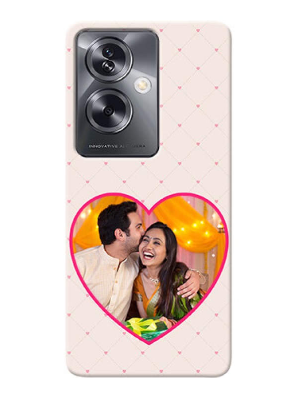Custom Oppo A79 5G Personalized Mobile Covers: Heart Shape Design