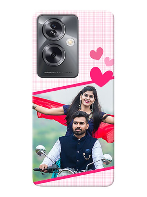 Custom Oppo A79 5G Personalised Phone Cases: Love Shape Heart Design