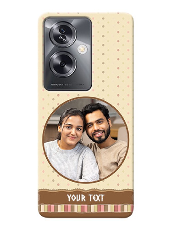 Custom Oppo A79 5G Mobile Cases: Brown Dotted Mobile Case Design