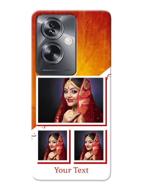 Custom Oppo A79 5G Personalised Phone Cases: Wedding Memories Design