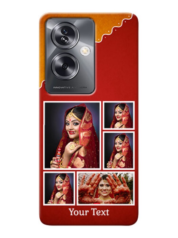 Custom Oppo A79 5G customized phone cases: Wedding Pic Upload Design