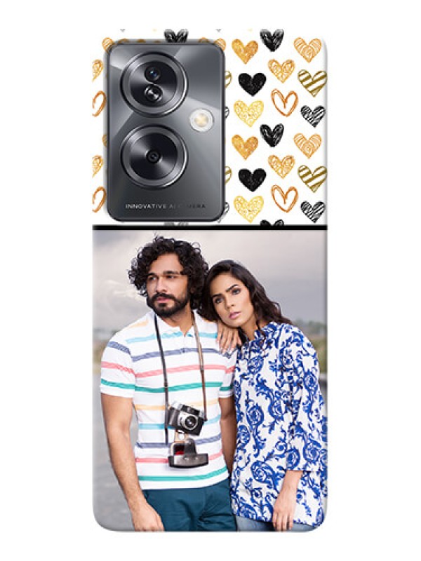 Custom Oppo A79 5G Personalized Mobile Cases: Love Symbol Design