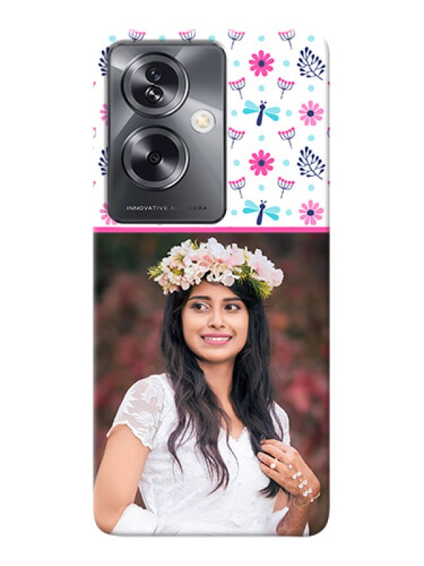 Custom Oppo A79 5G Mobile Covers: Colorful Flower Design