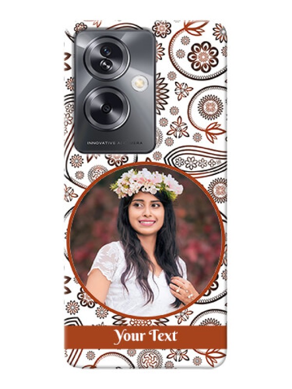 Custom Oppo A79 5G phone cases online: Abstract Floral Design