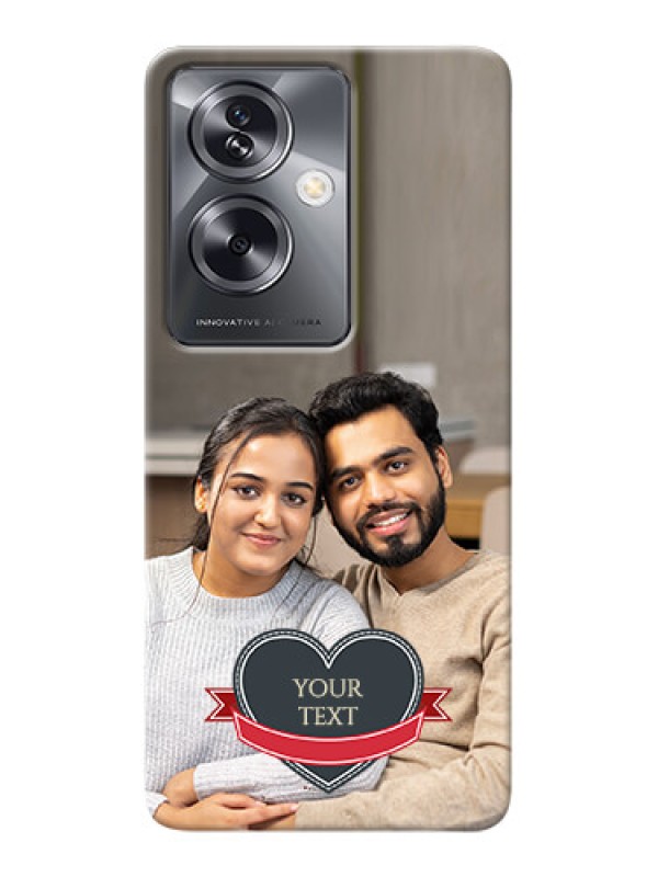 Custom Oppo A79 5G mobile back covers online: Just Married Couple Design