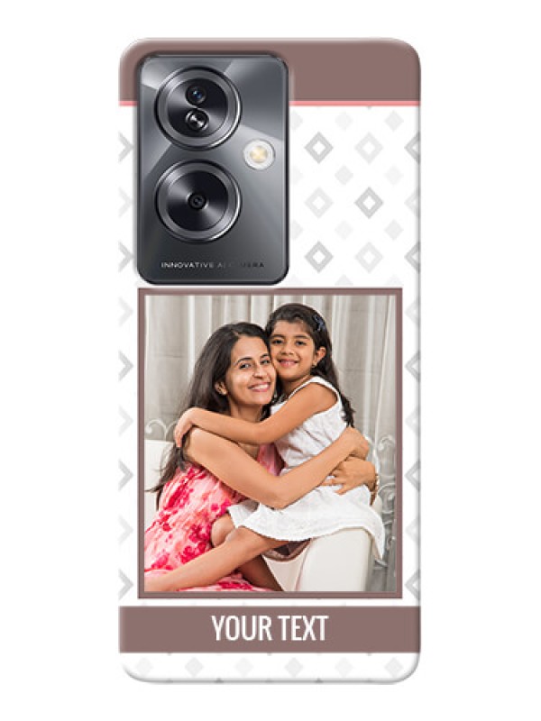 Custom Oppo A79 5G custom back covers: Simple Diamond Design