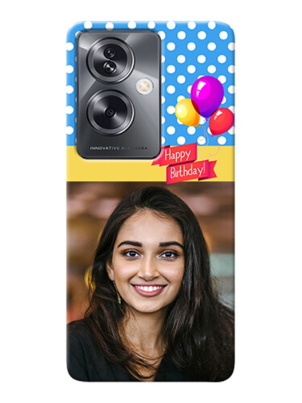 Custom Oppo A79 5G custom mobile back covers: Happy Birthday Design