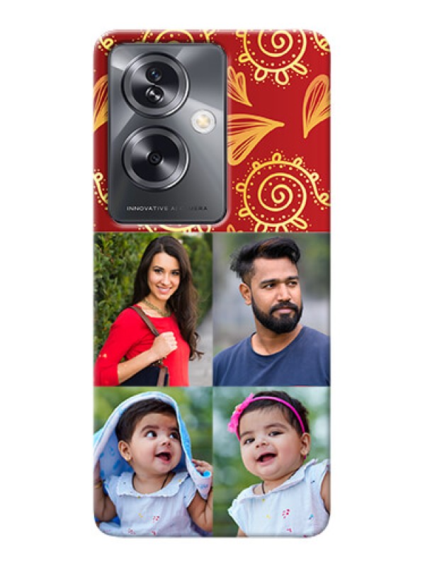 Custom Oppo A79 5G Mobile Phone Cases: 4 Image Traditional Design