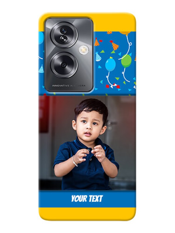 Custom Oppo A79 5G Mobile Back Covers Online: Birthday Wishes Design