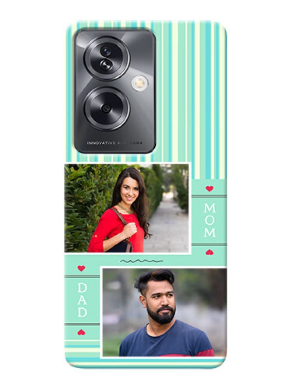 Custom Oppo A79 5G custom mobile phone covers: Mom & Dad Pic Design