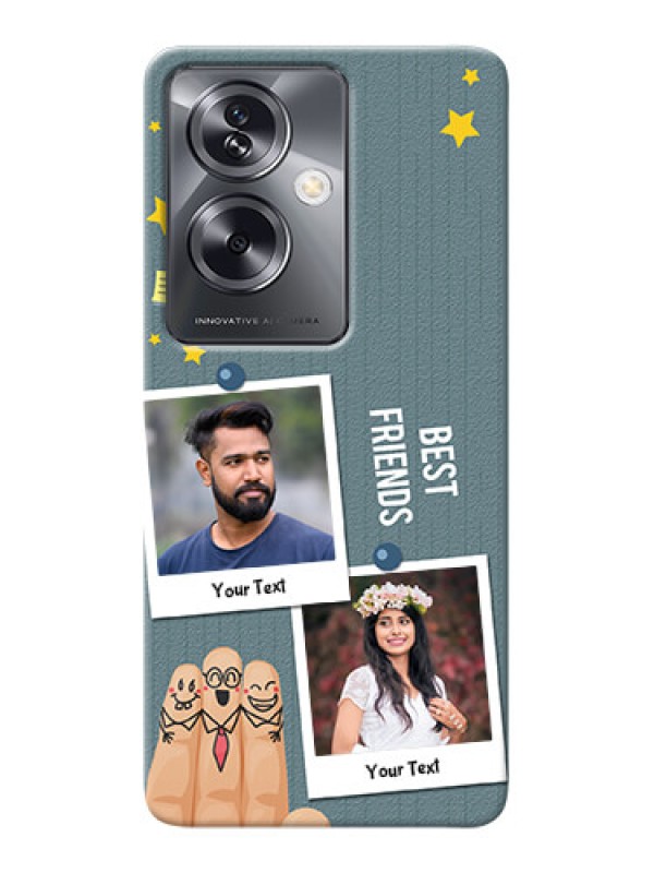 Custom Oppo A79 5G Mobile Cases: Sticky Frames and Friendship Design