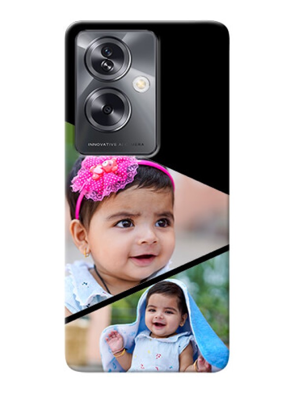 Custom Oppo A79 5G mobile back covers online: Semi Cut Design