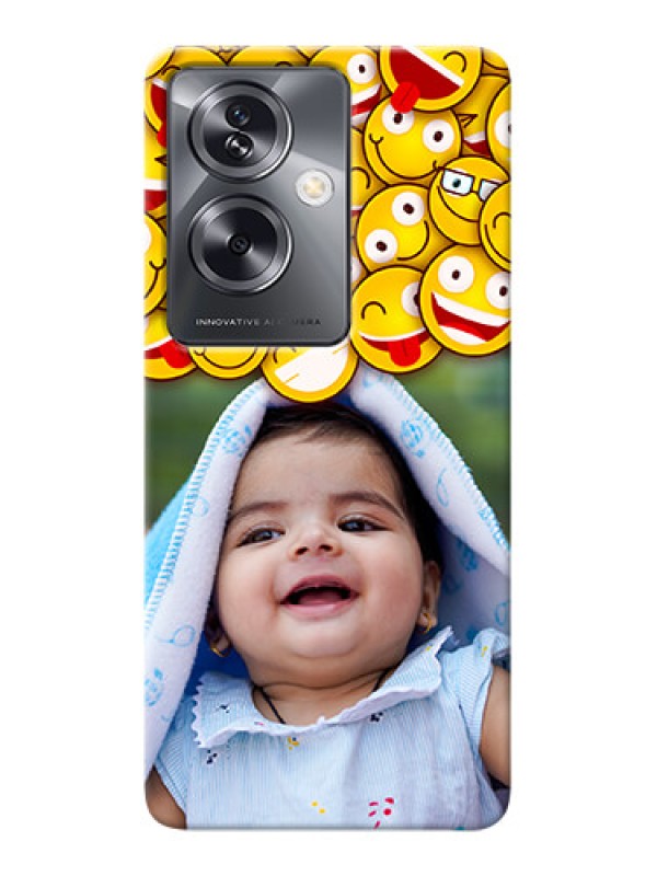 Custom Oppo A79 5G Custom Phone Cases with Smiley Emoji Design