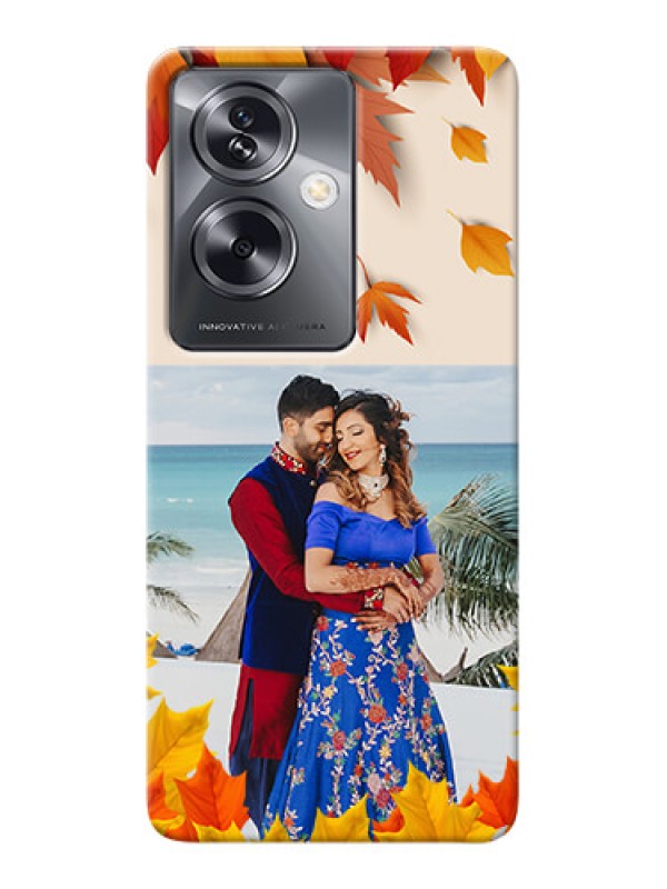 Custom Oppo A79 5G Mobile Phone Cases: Autumn Maple Leaves Design