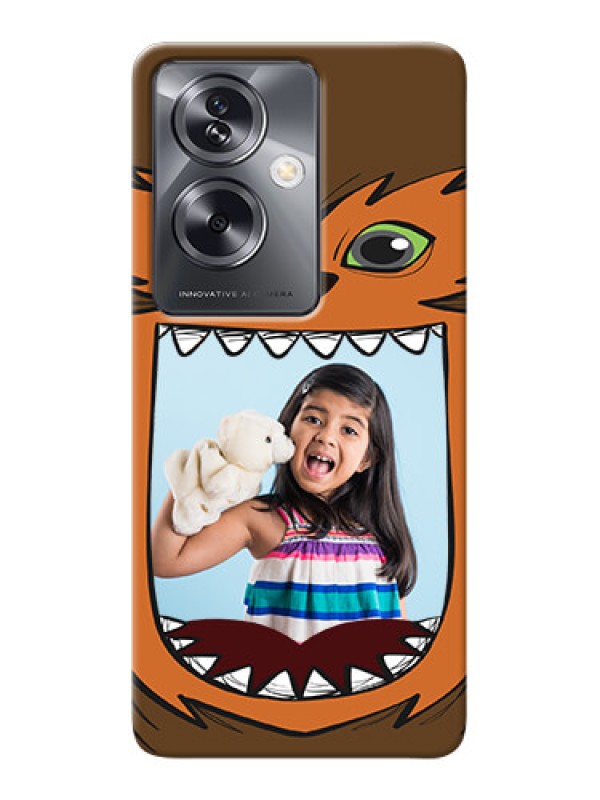 Custom Oppo A79 5G Phone Covers: Owl Monster Back Case Design