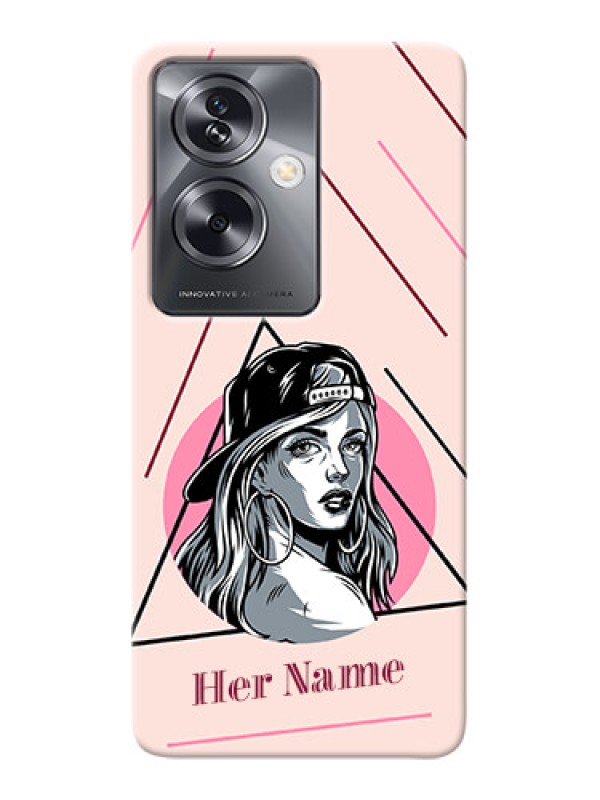 Custom Oppo A79 5G Personalized Phone Case with Rockstar Girl Design