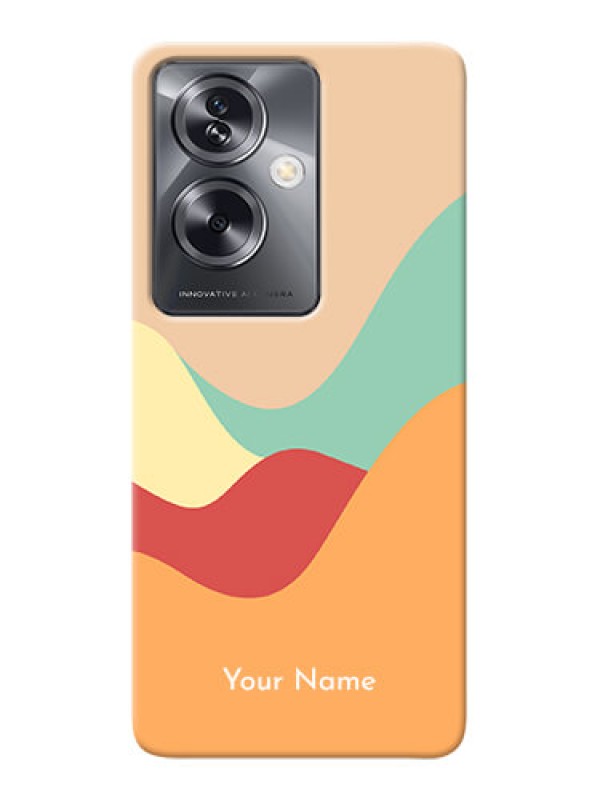Custom Oppo A79 5G Personalized Phone Case with Ocean Waves Multiwithcolour Design