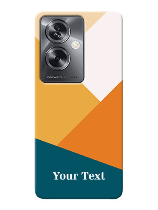 Custom Oppo A79 5G Personalized Phone Case with Stacked Multiwithcolour Design