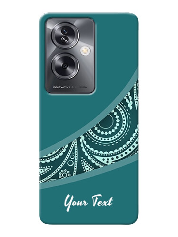 Custom Oppo A79 5G Photo Printing on Case with semi visible floral Design