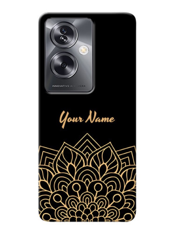 Custom Oppo A79 5G Custom Phone Case with Golden mandala Design