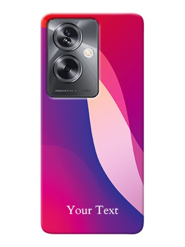 Custom Oppo A79 5G Personalized Phone Case with Digital abstract Overlap Design