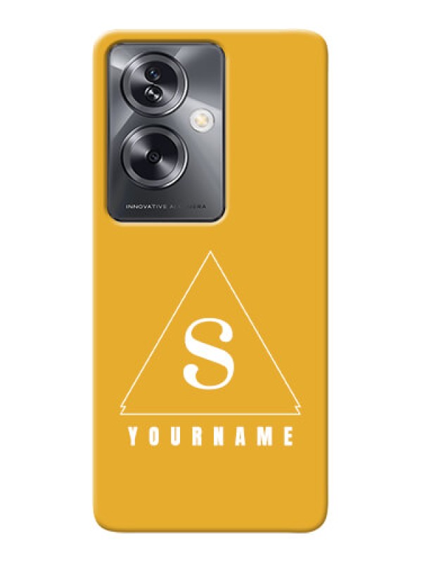 Custom Oppo A79 5G Personalized Phone Case with simple triangle Design