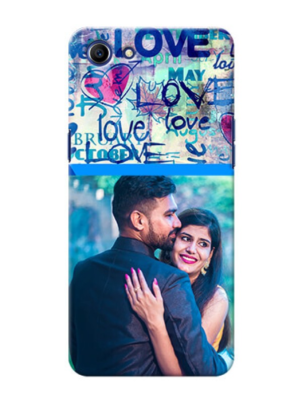 Custom Oppo A83 Colourful Love Patterns Mobile Case Design